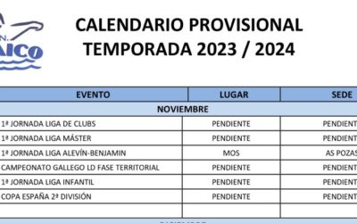 CALENDARIO PROVISIONAL 2023-24